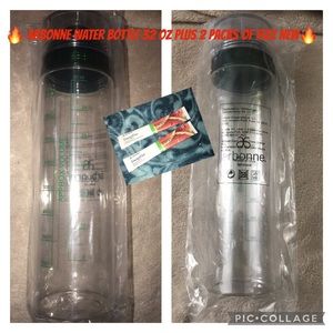 Arbonne Water Bottle BPA-Free 32 oz New with fizz Watermelon 🍉